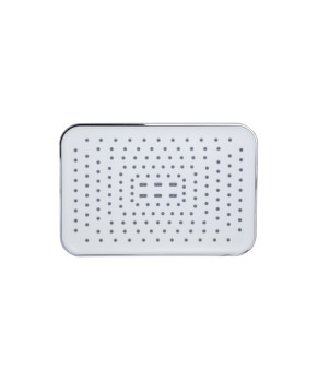 Лійка для верхнього душу Qtap Hlavova 260x180 мм прямокутна QTHLA107CRM45785 Chrome/White