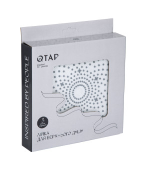 Лійка для верхнього душу Qtap Hlavova D 230 мм округла QTHLA107CRM45787 Chrome/White