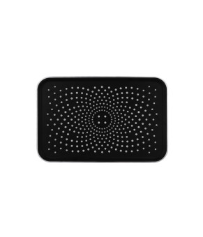 Лійка для верхнього душу Qtap Hlavova 260x180 мм прямокутна QTHLA107CRM45784 Chrome/Black