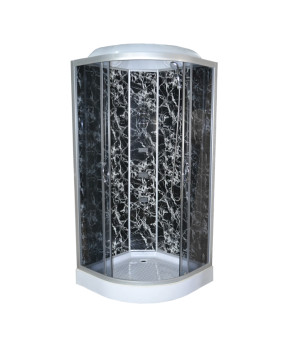 Гидробокс TKF100/1 Черная паутина BG  100х100x215 низкий поддон ( А0045670 )
