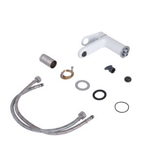 Смеситель для раковины Qtap Jay QTJAY270CRW45551 Chrome/White