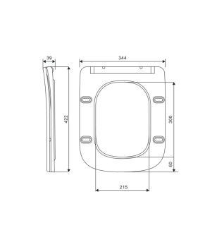 Сиденье для унитаза Qtap Crow 490 с микролифтом Slim QT99SC6108W