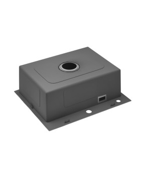 Комплект кухонна мийка Kroner Gebürstet-6050HM + змішувач Klassisch-ESG03817BLK+ дозатор Spender-016