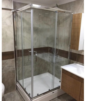 Душова кабіна Aquanil Unimar 110x100x190 см (прозора) (UNIMAR110x100)