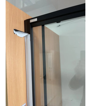 Душова кабіна Aquanil Unimar 120х120х190 см чорний профіль (UNIMAR120x120BLACK)