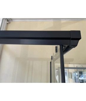 Душова кабіна Aquanil Unimar 120х120х190 см чорний профіль (UNIMAR120x120BLACK)