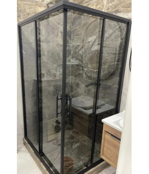 Душевая кабина Aquanil Unimar Black 110х90х190 см тонированное стекло (UNIMAR110x90SmokeBlack)