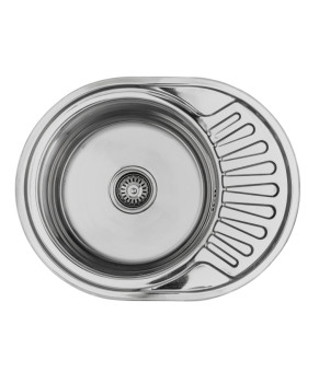 Кухонная мойка Lemax нержавеющая сталь + сифон (LE-5002 CH)