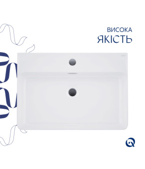 Раковина Qtap Nando LT 610х420х140 White (QT12116146W)