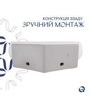 Раковина Qtap Leo 380x360x130 White (QT11115010WN)