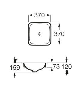 Раковина Roca Inspira Square A32753R000