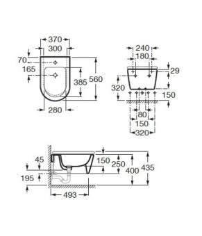 Биде Roca Inspira Round A357525000
