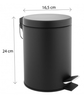 Корзина для мусора YOKA LABI BLACK 3л. для ванной комнаты (CH.LABI-BLK)
