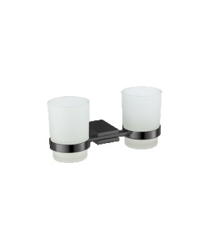 Стакан для зубных щеток VBI NEPTUNE BLACK двойной (VBI-040514BL)