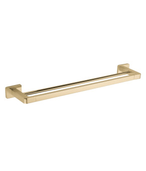 Вешалка для полотенец VBI MARS BRUSHED GOLD двойная (VBI-040108BG)