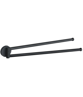 Вешалка для полотенец VBI VENUS BLACK поворотная двойная (VBI-040018BL)