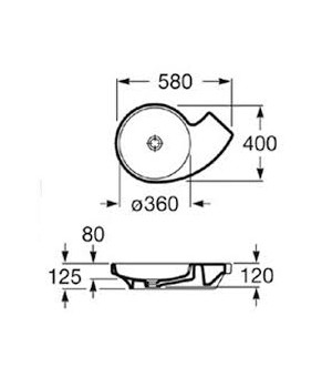 Раковина Roca Urbi-3 A327228000