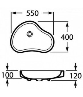 Раковина Roca Urbi-8 A32722A000
