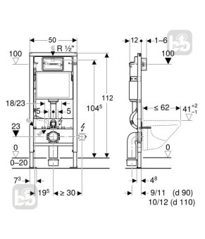 Набор инсталляционный RJ FLIP Rimless унитаз подвесной, сидение DUOFIX Basic (RJCEJ0005+458.103.00.1)