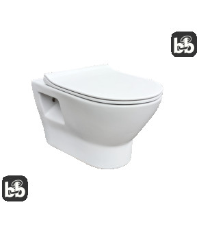 Набор инсталляционный RJ FEEL Rimless унитаз подвесной, сидение DUOFIX Basic (RJ4545+458.103.00.1)