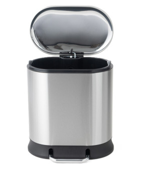 Мусорное ведро с плавным закрытием Mixxus Premium Strong-TC0120 SS Color 20л нержавеющая сталь (MI7081)
