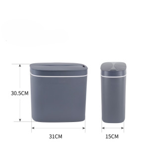 Сенсорное мусорное ведро Mixxus Flat-TC0109 Graphite 9 л (MI7075)