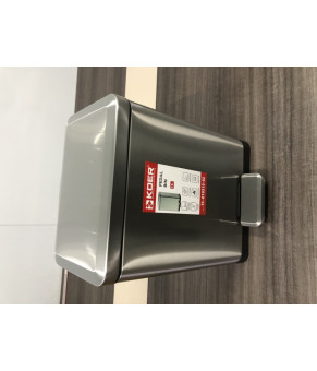 Ведро для мусора с плавным закрытием прямоугольное Koer TC-010315-02 15 л цвет нержавейка (KR5603)
