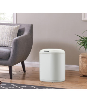 Мусорное ведро сенсорное овальное Mixxus Premium Topper-TC0112 White 12л цвет белый (MI7082)