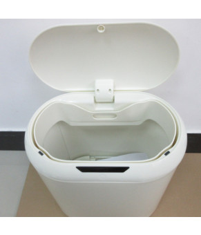 Мусорное ведро сенсорное овальное Mixxus Premium Topper-TC0112 White 12л цвет белый (MI7082)