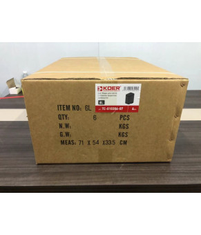 Ведро для мусора Koer TC-010306-07 прямоугольное с плавным закрытием 6 л графит (KR5602)