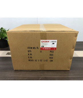 Сенсорное прямоугольное ведро для мусора Koer TC-020408-08 8 л, белый матовый (KR5589)