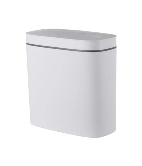 Мусорное ведро сенсорное овальное Mixxus Flat-TC0109 White 9 л цвет белый (MI7074)
