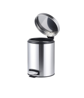 Мусорное ведро с плавным закрытием круглое Mixxus Ellipse-TC0205 SS Color 5л цвет нержавейка (MI7076)