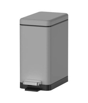 Ведро для мусора с плавным закрытием Koer TC-010206-07 6 л серое (KR5596)