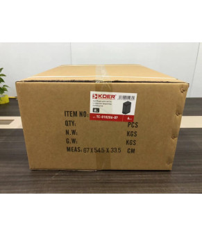 Ведро для мусора с плавным закрытием Koer TC-010206-07 6 л серое (KR5596)