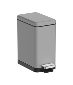 Ведро для мусора с плавным закрытием Koer TC-010206-07 6 л серое (KR5596)