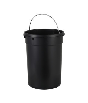 Мусорное ведро с плавным закрытием круглое Zerix Solo-TC0205 SS Color 5л цвет нержавейка (ZX5888)