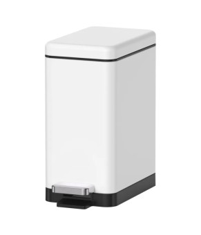 Ведро для мусора с плавным закрытием Koer TC-010206-08 6 л белое матовое (KR5595)
