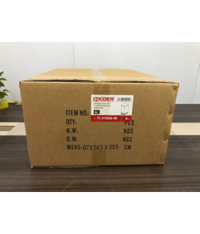 Ведро для мусора с плавным закрытием Koer TC-010206-08 6 л белое матовое (KR5595)
