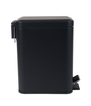 Ведро для мусора Zerix Sansa-TC0105 Black 5 л с плавным закрытием, черное матовое (ZX5894)
