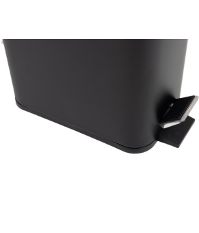 Ведро для мусора Zerix Sansa-TC0105 Black 5 л с плавным закрытием, черное матовое (ZX5894)