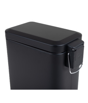 Ведро для мусора Zerix Sansa-TC0105 Black 5 л с плавным закрытием, черное матовое (ZX5894)