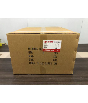 Мусорное ведро с плавным закрытием прямоугольное Koer TC-010210-08 10л белый (KR5598)