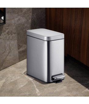 Ведро для мусора Mixxus Premium Quadro-TC0105 SS Color 5л (MI7062)