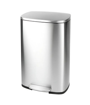 Мусорное ведро Mixxus Bevel-TC0112 SS Color 12л с педалью и плавным закрытием, нержавеющая сталь (MI7087)