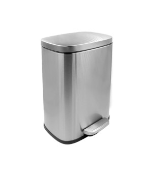 Мусорное ведро Mixxus Bevel-TC0112 SS Color 12л с педалью и плавным закрытием, нержавеющая сталь (MI7087)