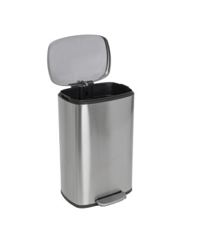 Мусорное ведро Mixxus Bevel-TC0112 SS Color 12л с педалью и плавным закрытием, нержавеющая сталь (MI7087)