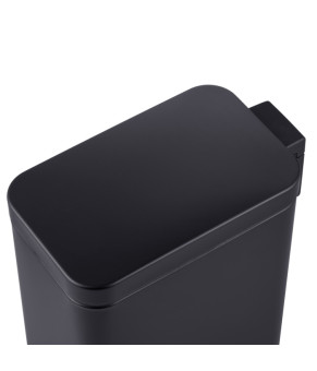 Ведро для мусора Mixxus Premium Quadro-TC0105 Black 5л с плавным закрытием, матовое черное (MI7061)