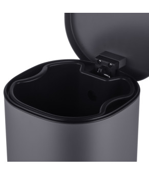 Ведро для мусора Mixxus Premium Olivary-TC0105 Graphite 5 л (MI7063)
