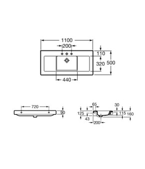 Раковина Roca Stratum A327631000